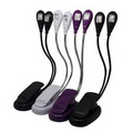 Dual LED USB Flexible Light Lamp with Clip